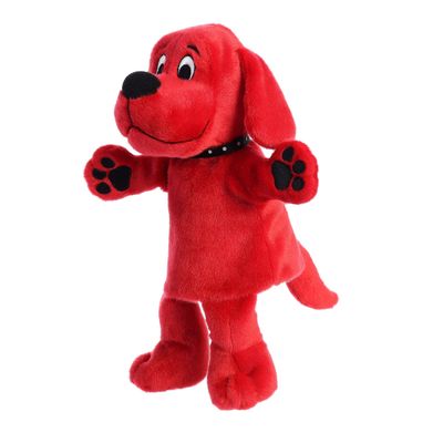 Aurora Playful Clifford Clifford Hand Puppet Stuffed Animal - Childhood Nostalgia - Lasting Companionship - Red 12 Inches
