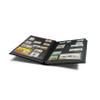 LIGHTHOUSE PREMIUM Bonded Leather Cover Stockbook for Stamps - 64 Black Cardstock A4 Pages with Clear Strips and Double Linen Hinges - Green view 2