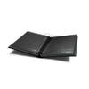 LIGHTHOUSE PREMIUM Bonded Leather Cover Stockbook for Stamps - 64 Black Cardstock A4 Pages with Clear Strips and Double Linen Hinges - Green view 4