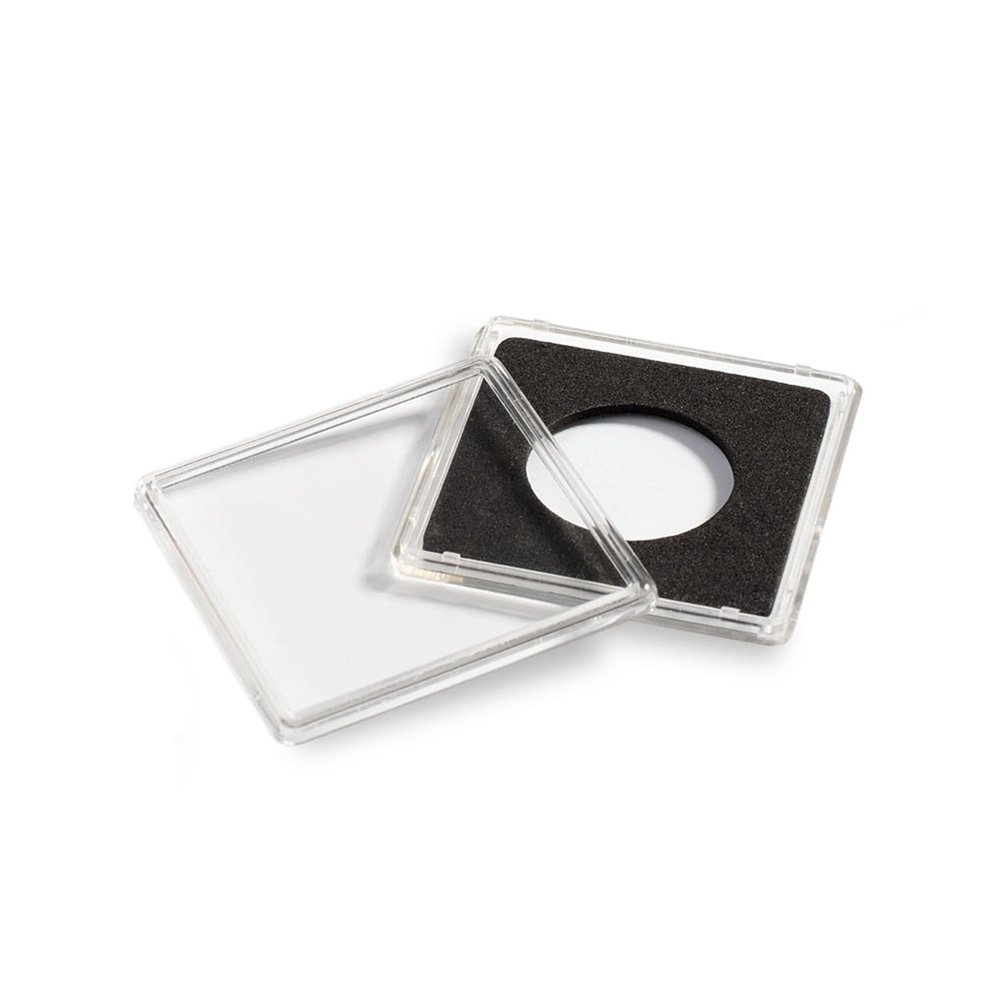Lighthouse - QUADRUM Square Coin Capsules with Snaplock Closure for 40 mm Coins - Pack of 10