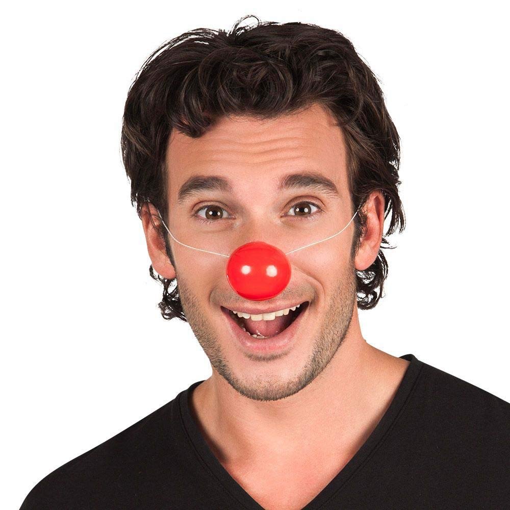 Aptaftes - AC2420 - Pack of 6 Child/Adult Clown Noses with Elastic