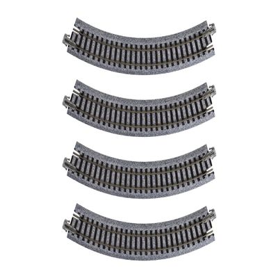 Kato USA Model Train Products UNITRACK Compact Tracks (4-Piece), 183mm/(7") Radius/45-Degree
