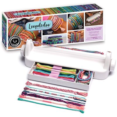 Loopdedoo DIY Friendship Bracelet Maker Kit for Kids - Make Bracelets in Minutes for Birthdays and Friendship Gifts - Award Winning Crafts Kit for Kids, Easy-to-Use, Loop Your Own Style, Aged 8+