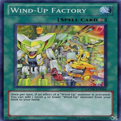 Yu-Gi-Oh! - Wind-Up Factory (GENF-EN054) - Generation Force - Unlimited Edition - Super Rare