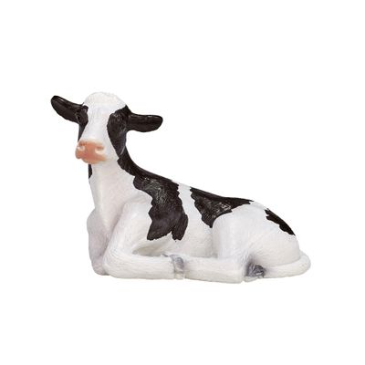 MOJO Holstein Calf Lying Down Toy Figure