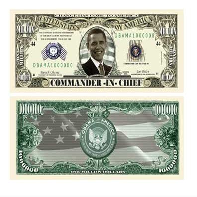 (25) Barack Obama Million Dollar Bill