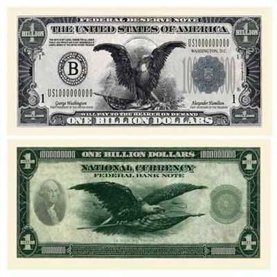 (10) Classic Billion Dollar Bill