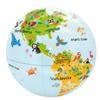 CALY - Inflatable globe "Nature's lil's animals" 30 cm - A globe for a first discover of nature and its wildlife with zoom information - English - 051B view 2