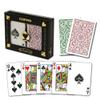 Copag Bridge Size Regular Index 1546 Playing Cards (Green Burgundy Setup) view 1