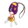 B. toys Toy Car Keys Key Fob with Lights & Sounds Interactive Baby Toy Pretend Keys for Babies, Toddlers 10+ Months FunKeys Purple view 1