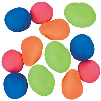 Fun Express Pull and Stretch Bounce Ball - 12 Pc Stretchy Bouncy Balls