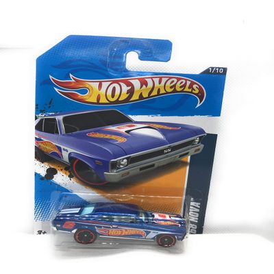 2012 Hot Wheels HW Racing 68 Chevy Nova Blue #171/244
