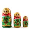 BestPysanky 5 Girls with Basket Flowers Nesting Dolls 6.5 Inches view 3