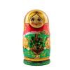 BestPysanky 5 Girls with Basket Flowers Nesting Dolls 6.5 Inches view 4
