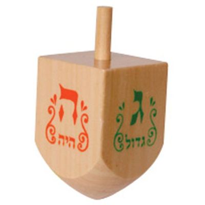Natural Wood Large Dreidels / 50 pack