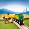 BRIO World Farm Train Set - 5-Piece FSC-Certified Accessories - Works with All Wooden Railway Sets - Includes Engine, Horse, Cow & Livestock Cars - Fun Play for Kids Ages 3 & Up view 2