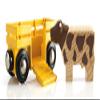 BRIO World Farm Train Set - 5-Piece FSC-Certified Accessories - Works with All Wooden Railway Sets - Includes Engine, Horse, Cow & Livestock Cars - Fun Play for Kids Ages 3 & Up view 4