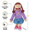 25" Amy, Peach Girl, Full Body, Ventriloquist Style Puppet view 3