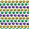48" 20mm Round Metallic Purple, Gold and Green Mardi Gras Beads Dozen (12 Necklaces) view 1