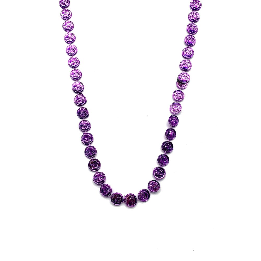 33 INCH - DOUBLOON NECKLACE MARDI GRAS BEAD