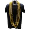 60" 18mm Round Metallic Gold Mardi Gras Beads Dozen (12 Necklaces) view 2