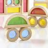 Guidecraft Jr. Rainbow Blocks: 40 Piece Set - Kids Learning & Educational Toys, Stacking Blocks view 3