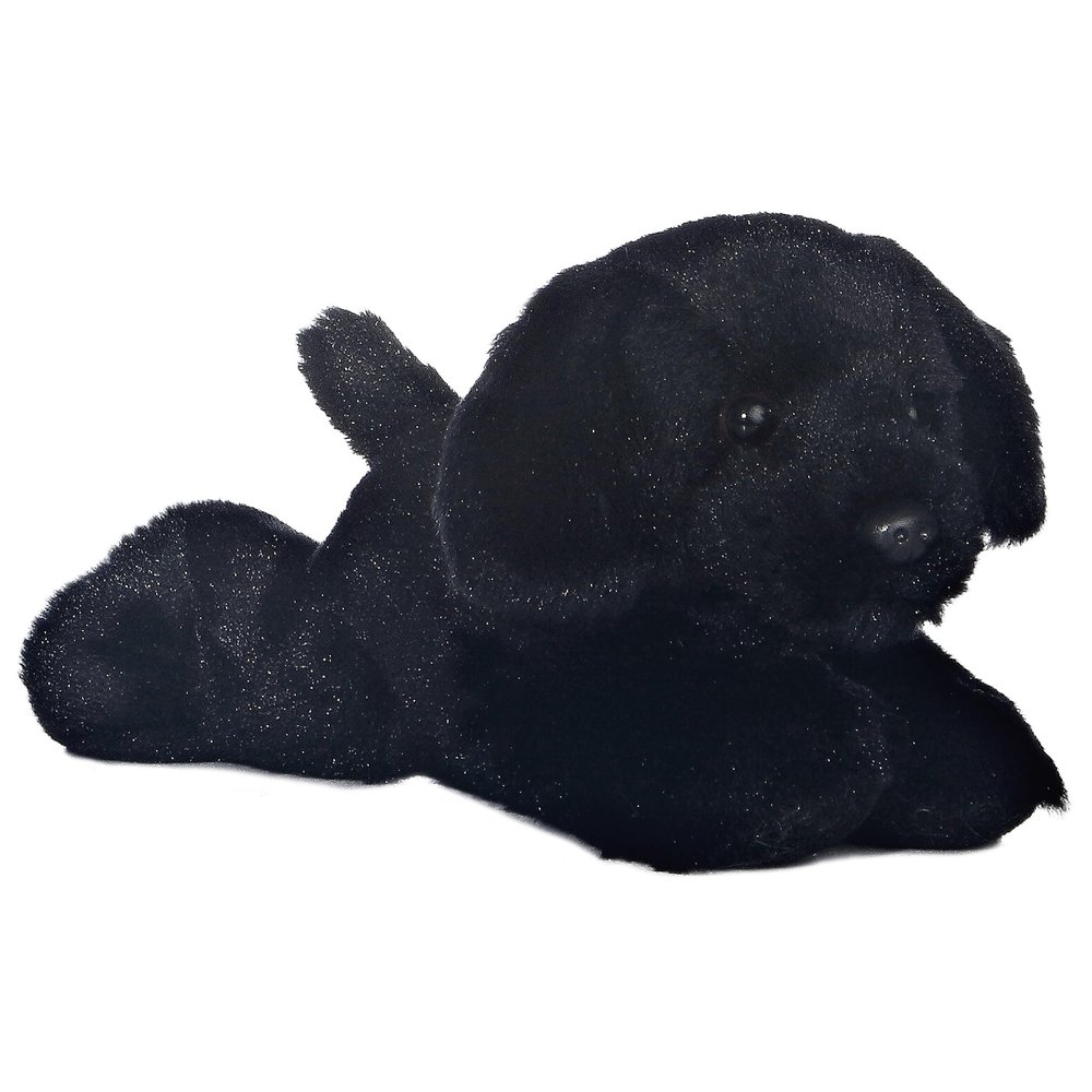 Aurora Adorable Mini Flopsie Blackie Stuffed Animal - Mini Companions Ready for Playful Adventures - for Kids All Ages, Toddlers, Adults, and Families - Black 8 Inches
