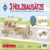 Donau Elektronik M865 Wood Design 4 pcs. Vintage Cars, Multi-Colour view 1
