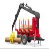 Bruder Forestry Trailer with Crane Grapple and 4 Logs view 2