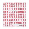 MasterVision Magnetic Letters, 1/2" x 3/4", Red on White, 120 Pieces view 1