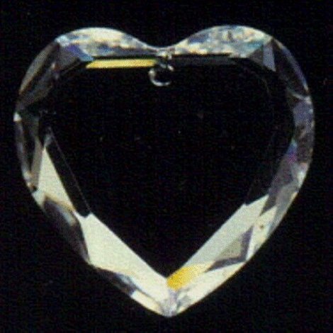 Bevel Heart-18mm Aurora B