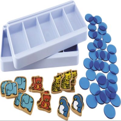 Atelier Botes compter 1 - Complment 2 enfants