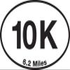 10K (6.2 Miles) Sticker (set of 4) view 1