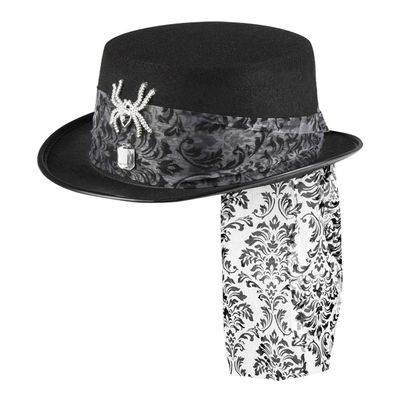 Boland 96992 Glitter Spider Hat, Black, standard size