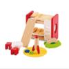 Hape Wooden Doll House Furniture Children's Room with Accessories| 1:12 Scales Miniature Dollhouse Furniture view 3