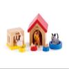 Hape Family Pets Wooden Dollhouse Animal Set view 1