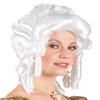 White Baroque Wig Ladies Fancy Dress Medieval Renaissance Ball Womens Accessory view 1
