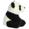 Aurora Realistic Miyoni Panda Stuffed Animal - Lifelike Details Make a Cherished Companion - Perfect for Decorating Bedrooms or Classrooms - Black 6 Inches view 3