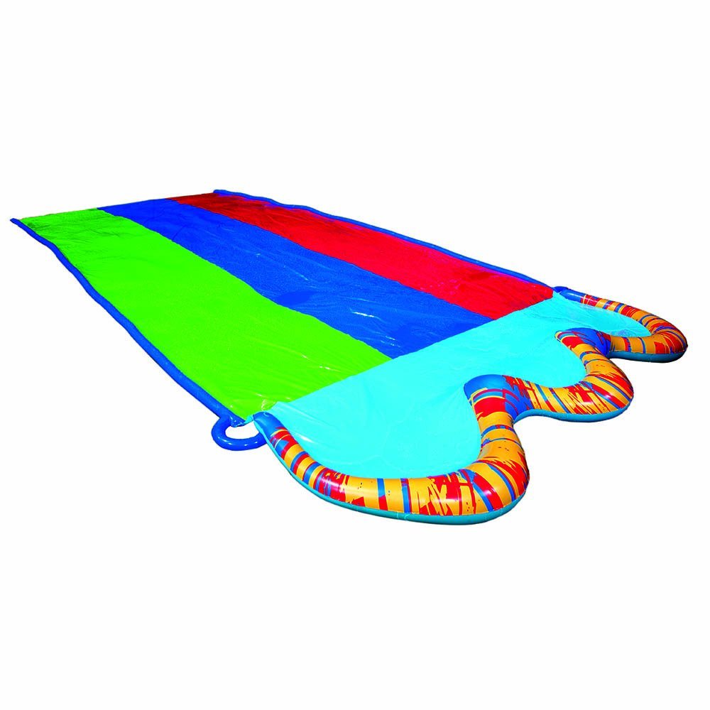 Banzai Triple Racer Water Slide 3 Racing Lands and Splash Pool