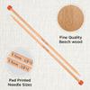 KnitPro Basix Beech Single Pointed Needles 12" (30cm) | US Size 10 (6mm) view 2