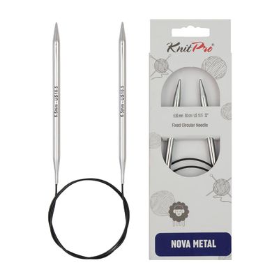 KnitPro Nova Fixed Circular Needles 47" (120cm) | US Size 10.5 (6.5mm)