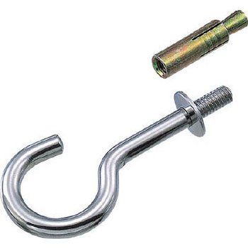 TRUSCO Stainless Steel Glip Hook QH type with Washer and Anchor Plug TTF-7