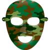 Adventurous Camouflage Paper Masks Birthday Party Favours Accessory,7.3" x 6.5", Pack of 8. view 1