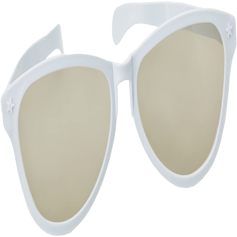 Amscan 259769.08 White Jumbo Glasses, 1ct