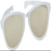 Amscan 259769.08 White Jumbo Glasses, 1ct view 1