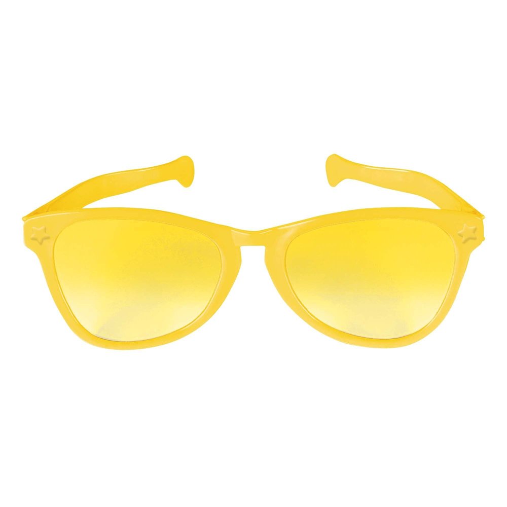 Amscan 259769.09 Yellow Jumbo Glasses, 1ct, 11"