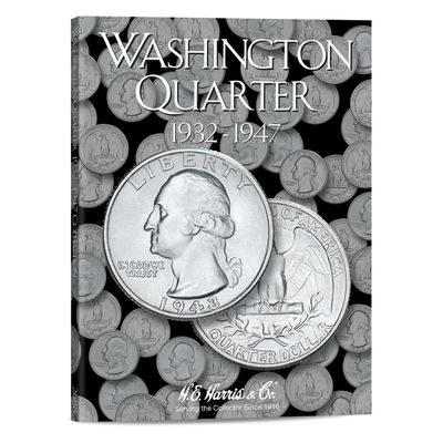 H.E. Harris & Co. US Washington Quarter Coin Folder Volume 1 1932 1947#2688