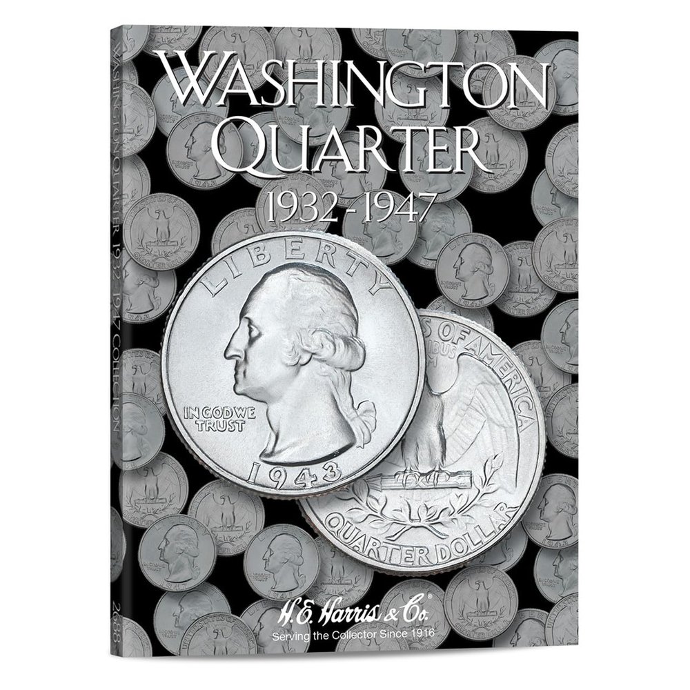 H.E. Harris & Co. US Washington Quarter Coin Folder Volume 1 1932  1947#2688