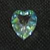 AKBIK Heart-Facet-14mm/Aurora view 1