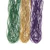 Fun Express Metallic Mardi Gras Beads - 144 Pieces Plastic Purple Gold and Green Round Beads for Jewelry view 1